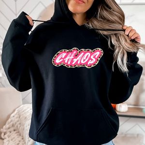 Dames Hoodie Chaos leopard- Panterprint - Maat L Heerlijke warme zwarte hoodie.