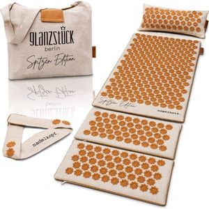 QPFO® Professionele Spijkermat – Acupressuurmat met Kussen – XXL Set met 10.000 Drukpunten – Inclusief Draagtas