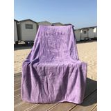 Strandlaken Badstof Lila 100x200 cm.- 100% Katoen - 500 gr/m2