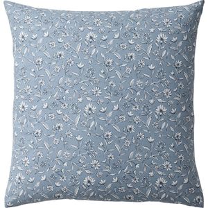 Set - INDIA BLUE - Dekbedovertrek - Blauw - Gerecycled Katoen, Omkeerbaar, Inclusief Kussensloop