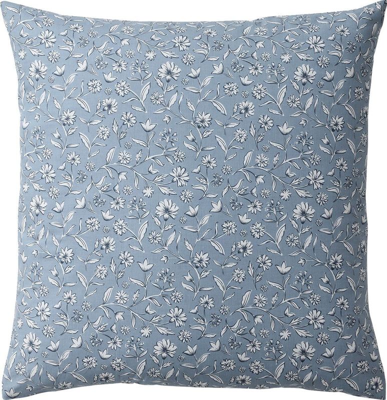 Set - INDIA BLUE - Dekbedovertrek - Blauw - Gerecycled Katoen, Omkeerbaar, Inclusief Kussensloop