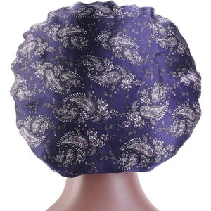 Navy  - Satijnen Slaapmuts - Bonnet - Haarverzorging - Dames slaapmuts - Soft Bonnet slaapmuts - Satijnen slaapmuts - Satijn bonnet - Bonnet - Nachtmuts - Sleep cap
