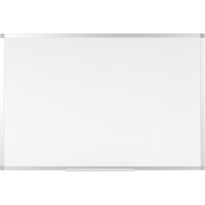 Quantore whiteboard magnetisch - 90x120 cm - Gelakt staal - Met afleggoot