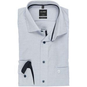 Olymp Luxor Modern fit - Blauw/ Groen - Maat 38