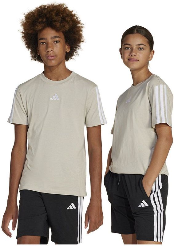 Adidas - Essentials - T-shirt - Beige - Korte Mouwen - 7-8 Jaar