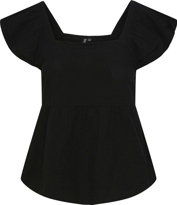 PIECES - PCMILLA SL FLOUNCE TOP - Blouse - Mouwloos - Ruches