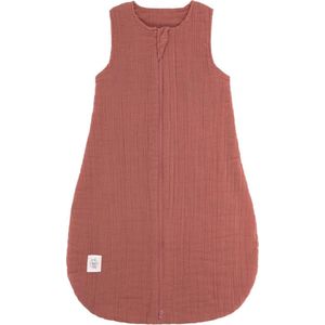 Lässig Babyslaapzak Zomer Muslin GOTS - rosewood 0-2 mnd maat 50/56