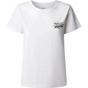 Pepe Jeans Baithiara T-shirt Met Korte Mouwen Wit L Vrouw
