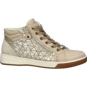 Ara Rome high dames hoge sneaker - Beige multi - Maat 39