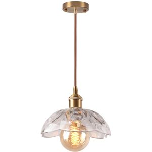 Vintage-hanglamp Van Metaal En Glas - 3 Bollen - L30 X H120 Cm Goudkleurig Louxor Vintage-hanglamp Van Metaal En Glas - 3 Bollen - L30 X H120 Cm Goudkleurig Louxor