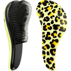 Haarborstel - luipaard - ontwarrende haarborstel voor glad en gezond haar