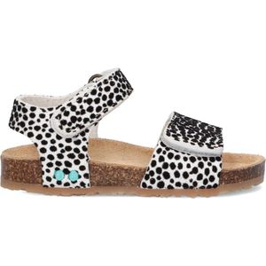 BunniesJR 222408-500 Meisjes Sandalen - Wit/Print - Imitatieleer - Klittenband