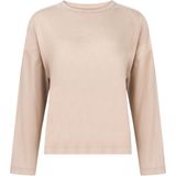 Hunkemöller - Slaapshirt - Beige gemêleerd - Lange Mouw - 7/8 Lengte