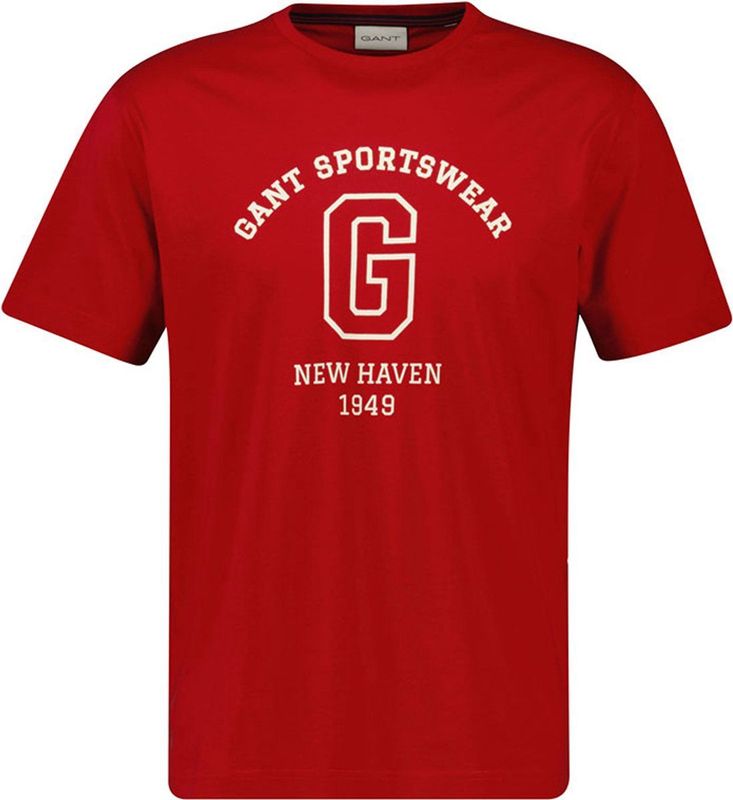Gant Graphic 2003310 T-shirt Met Korte Mouwen Rood M Man
