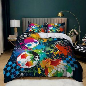 Voetbalbeddengoed set - 3D ontwerp - 1 stuk - microvezel - diverse maten