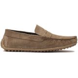Kazar - Mocassins - Taupe - Suède - Comfortabele Instapschoenen