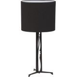 Home Sweet Home - Moderne tafellamp Motif - Zwart - 27/27/46cm - bedlampje - geschikt voor E27 LED lichtbron - gemaakt van Metaal