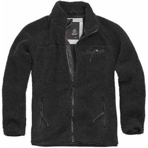 Brandit Teddyfleece Jacket Zwart Fleece Jas Heren