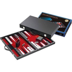 Backgammon Koffer Medium Standaard (Rood)