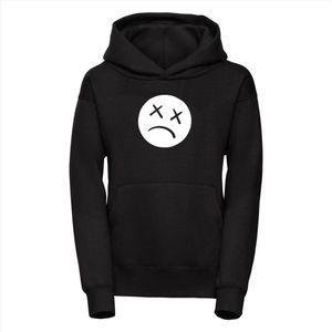 Hoodie kind - Sweater kind - Depression - 122/128 - Hoodie zwart