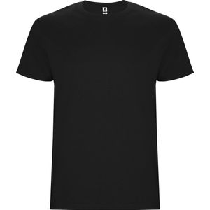 T-shirt unisex met korte mouwen 'Stafford' Zwart - 7/8 jaar