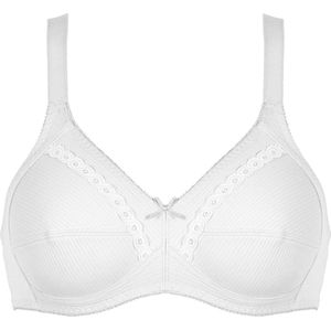 Naturana katoenen soft BH zonder beugels 80B wit