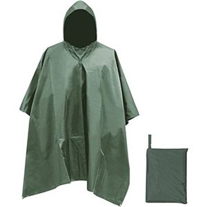 Waterdichte Regenponcho voor Volwassenen - Multifunctioneel, Herbruikbaar en Inklapbaar