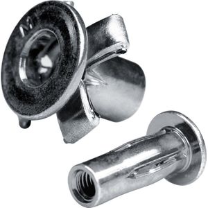 GOEBEL® - 250 x Spreid blindklinkmoeren M 6 - Staal [ AISI 1008 ] Verzinkt (Ø x L) 9,8 mm x 25,8 mm - Vlakke kop - Schacht einde Open - GO-SPLIT - 7540600300 - Spreid Linkmoeren - Spreid Klinkmoeren - Spreid Blindmoeren
