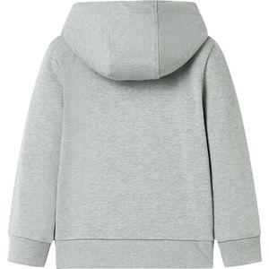 Kindervest met capuchon en rits - Maat 116 - Lichtkaki