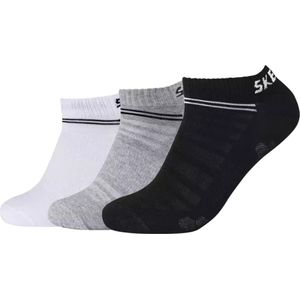 Skechers Set van 3 Paar Unisex Katoenen Enkel Sokjes 39/42 EU