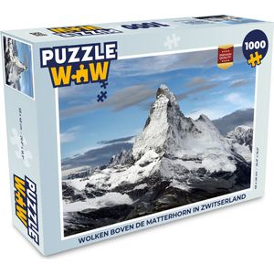 Puzzel Wolken boven de Matterhorn in Zwitserland - Legpuzzel - Puzzel 1000 stukjes volwassenen