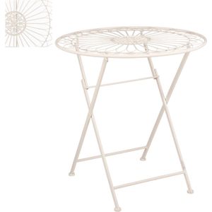 Mica Decorations Biryani Bistro Tuin Tafel - H72xØ69 cm - Beige