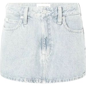 Calvin Klein Rok Lichtblauw Katoen maat 27 Denim minirok rokken lichtblauw