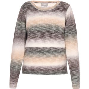 usha - Pullover - Ombre - Met Ronde Hals - Lange Mouwen - Relaxed Fit