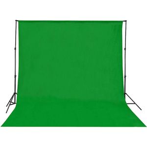 Yeti Pro Professioneel 300 x 300 cm Green Screen - Geweven - Chroma Key - Zonder Stand - Achtergrond Doek Groen - Studio - Greenscreen