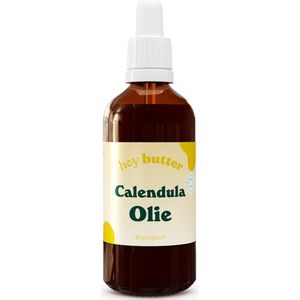 Calendula Olie (100% Biologisch & Koudgeperst) - 100ml in Bruine Glazen Fles