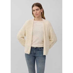 Vest - Relaxed Fit - 3/4-Ärmeln - V-Ausschnitt - Bouclé-Materiaal