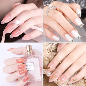 Polygel nagelverlenging - nagelverlengingen -Nail Art - Kit 6 stuks - manicure voor beginners|milk white/ R 79 R
