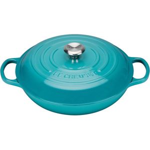 Le Creuset Campagnard braadpan 30 cm Caribbean Blue