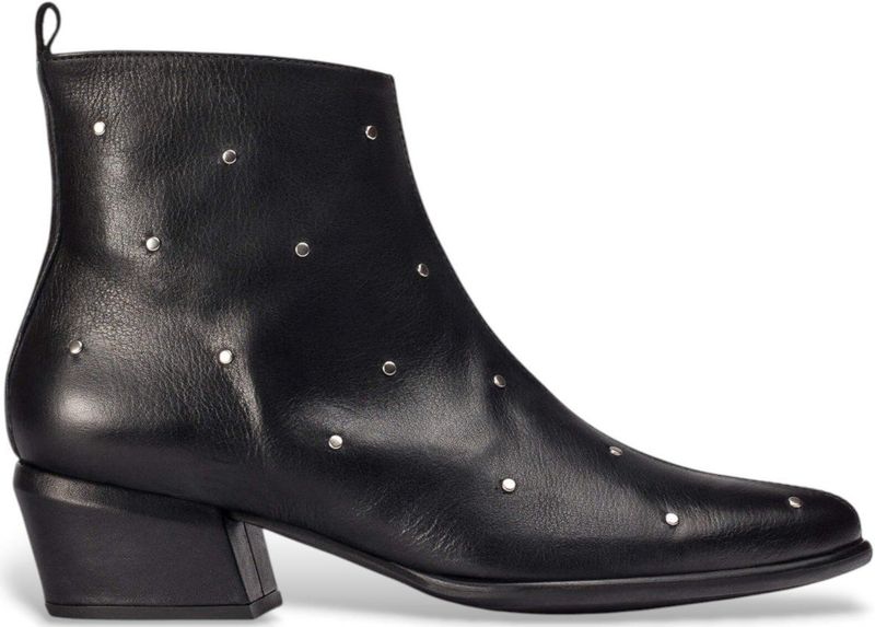 Wonders - Heeled Boots - Zwart - Leer - Dames