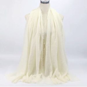 Mooie dunne dames sjaal Creme beige- Langwerpige sjaal- Youhomy accessoires Shawl- Omslagdoek- Cadeau voor vrouwen| Moederdag cadeau| Valentijnsdag cadeau