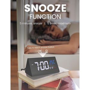 Equivera Wekkerradio Op Netstroom - Klokradio - Wekkerradio - Klokradio Met Wekker - Wekkerradio Dab - Wekker Dab Radio