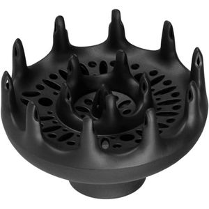 2 stuks Diffusers, haardiffuser, universele föhn, diffuser, opzetstuk, föhn, diffuser voor krullend, golvend, dik haar, zwart
