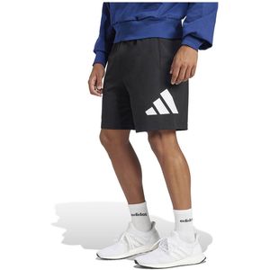 Adidas - Essentials Big Logo Korte Broek - Zwart - Katoen - Normale Pasvorm