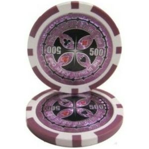 Ultimate pokerchip 11.5g - Value 500 - 25st. - Texas Hold'em Poker Chips - Fiches voor Pokeren