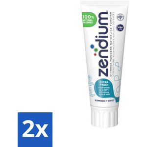Zendium - Extra Fresh - Tandpasta - 75 ml - Natuurlijke Enzymen - Fluoride