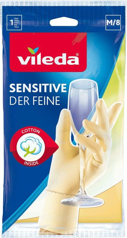 Vileda Handschoenen Der Feine Sensitive (maat M), 1 stuk