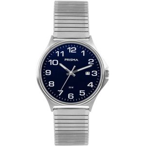 Prisma Horloge P.1687.54VG Heren Rekband 5 ATM blauw