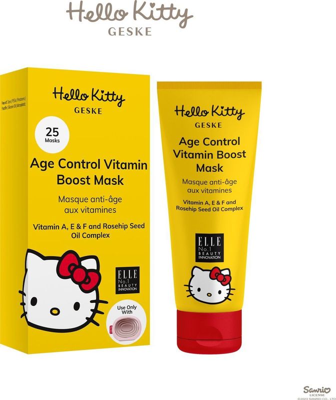 GESKE - Age Control Vitamin Boost Mask - Gezichtsmasker - Met Vitamine A, E & F en Rozenbottelzaadolie - Vegan & Dierproefvrij