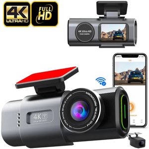 Discovery - 4K Ultra HD - Dashcam voor + 1080P Camera Achter met WIFI en APP Ondersteuning # TIJDELIJK GRATIS ""DIRECT POWER CABLE ""#